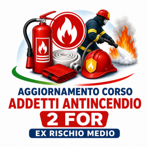 Aggiornamento Corso Addetti Antincendio 2 FOR Ex Rischio Medio
