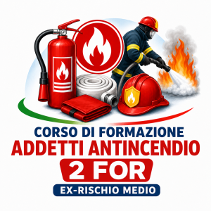Addetto Antincendio - 2 FOR (ex rischio medio)